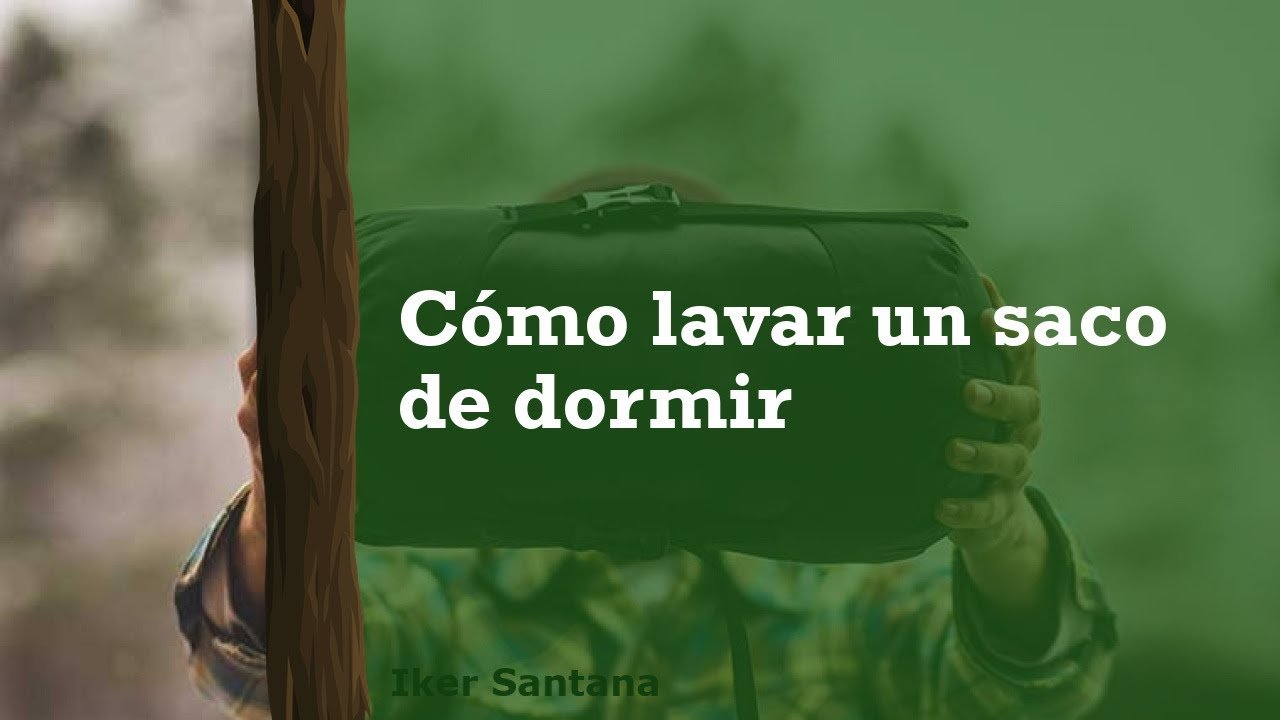 ¿Cómo limpiar un saco de dormir sintético?